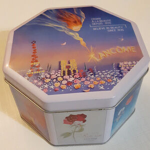 Lancome Paris Tin Make Up Table Decor